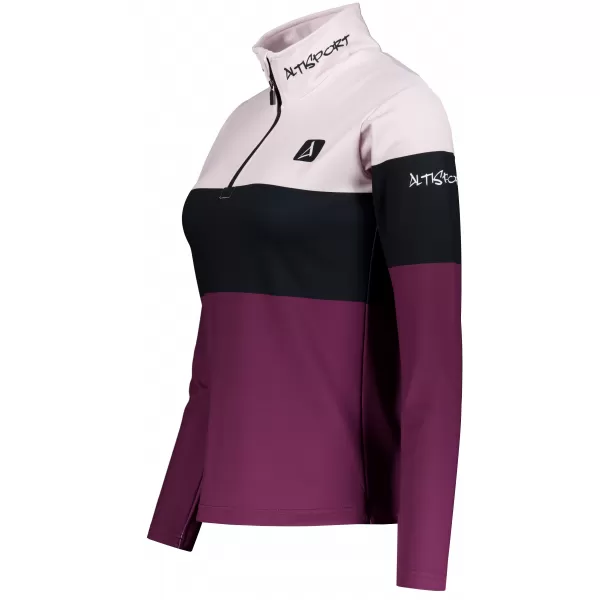  Frauenfunktionaler Thermo -Sweatshirt Premium ALTISPORT VOJ/ALW051TER03 BURGUND 