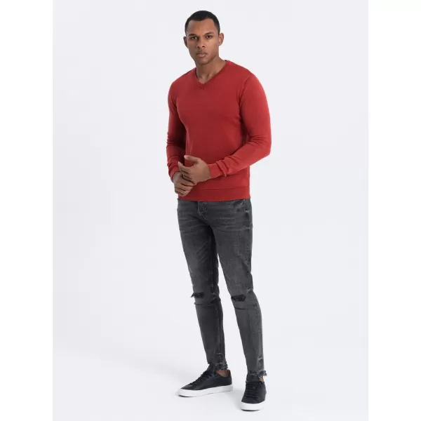  Herrenpullover OMBRE OM-SWOS-0108 ROT 