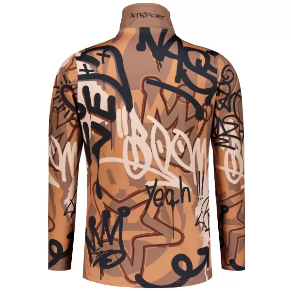  Funktionelle Thermo -Sweatshirt -Premium von Männern ALTISPORT VOJ/ALM054TER03 BRAUN 