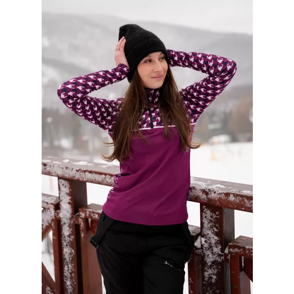 Frauenfunktionaler Thermo -Sweatshirt Premium ALTISPORT VOJ/ALW048TER03 LILA 