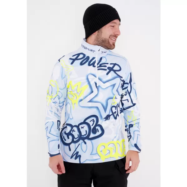  Funktionelle Thermo -Sweatshirt -Premium von Männern ALTISPORT VOJ/ALM054TER03 BLAU 