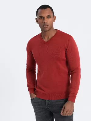 Herrenpullover OMBRE OM-SWOS-0108 ROT