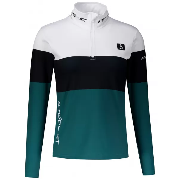  Frauenfunktionaler Thermo -Sweatshirt Premium ALTISPORT VOJ/ALW051TER03 WEIß -GREEN 