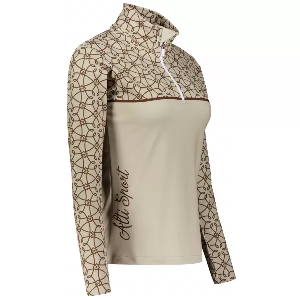  Frauenfunktionaler Thermo -Sweatshirt Premium ALTISPORT VOJ/ALW053TER03 BRAUN 