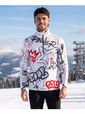 Funktionelle Thermo -Sweatshirt -Premium von Männern ALTISPORT VOJ/ALM054TER03 GRAU -RED