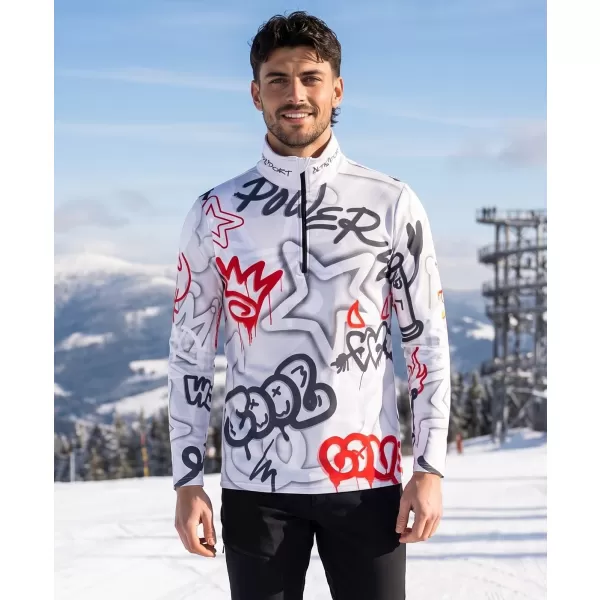  Funktionelle Thermo -Sweatshirt -Premium von Männern ALTISPORT VOJ/ALM054TER03 GRAU -RED 