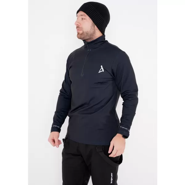  Funktionelle Thermo -Sweatshirt -Premium von Männern ALTISPORT VOJ/ALM000TER03 SCHWARZ 