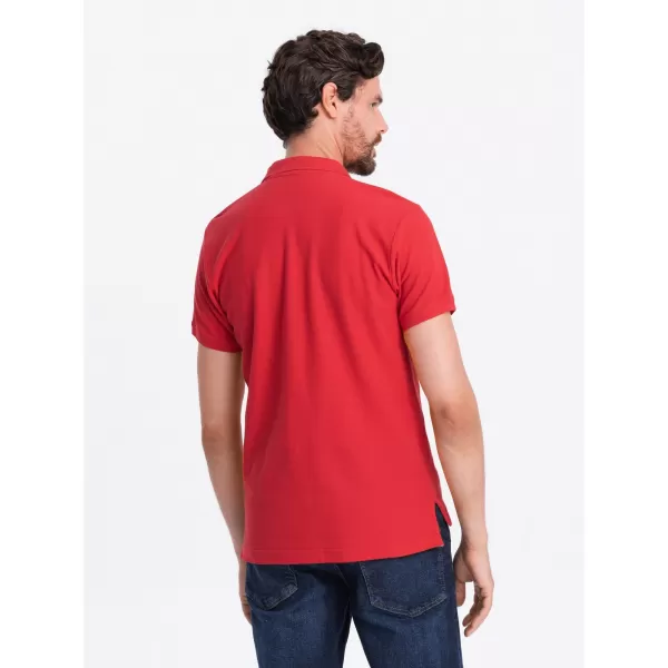  Herren t -Shirt mit einem Kragen OMBRE S1374 ROT 