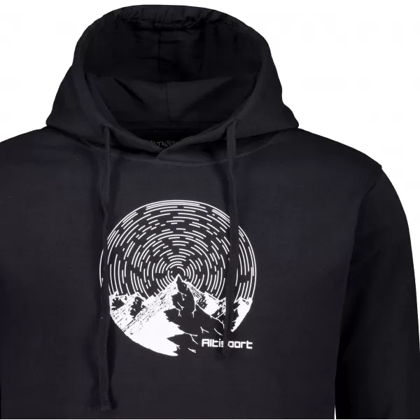  Herren -Sweatshirt ALTISPORT ALM172JN796 SCHWARZ UND WEIß 