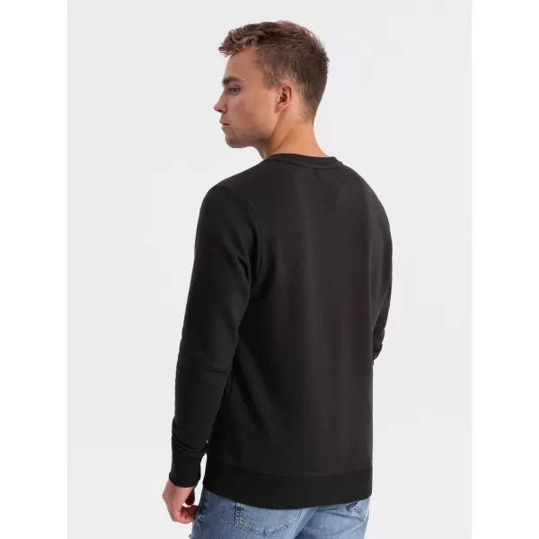  Herren -Sweatshirt OMBRE OM-SSPS-0154 DUNKELBRAUN 
