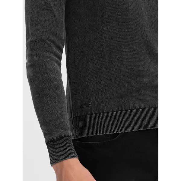  Herrenpullover OMBRE OM-SWOS-0108 SCHWARZ 