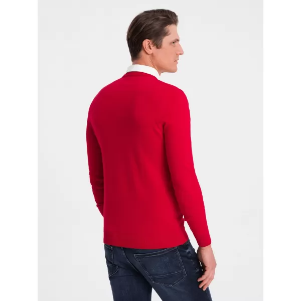  Herrenpullover OMBRE OM-SWSW-0102 ROT 