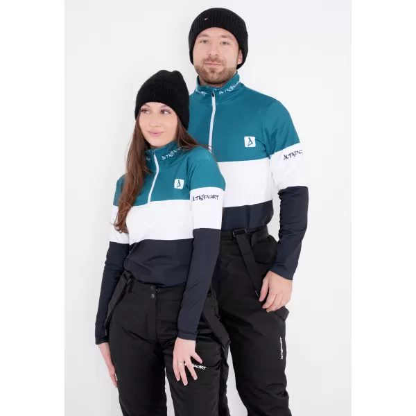  Frauenfunktionaler Thermo -Sweatshirt Premium ALTISPORT VOJ/ALW051TER03 KEROSIN-SCHWARZ 