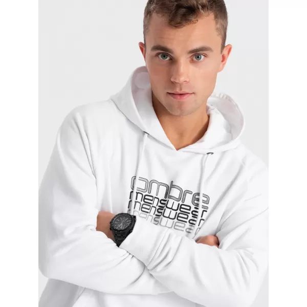  Herren -Sweatshirt OMBRE OM-SSPS-0153 WEIß 