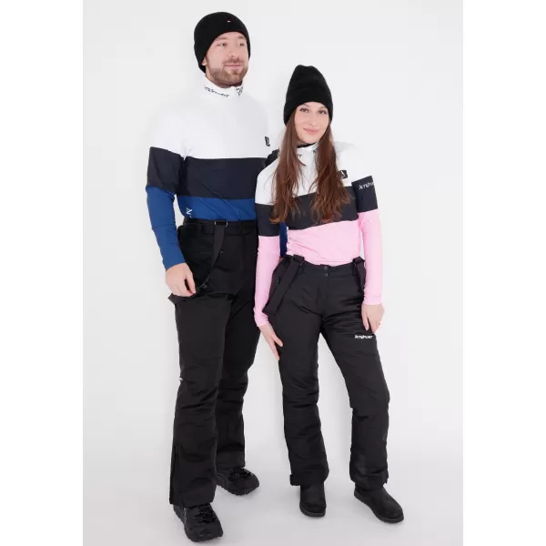  Frauenfunktionaler Thermo -Sweatshirt Premium ALTISPORT VOJ/ALW051TER03 WEIß -PINK 