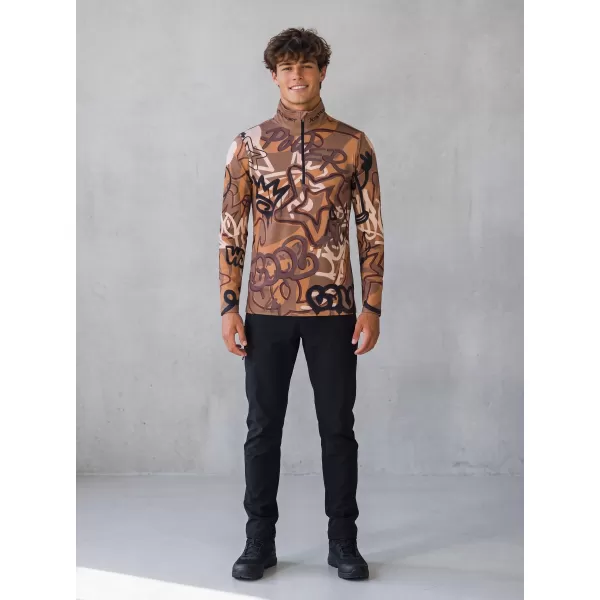  Funktionelle Thermo -Sweatshirt -Premium von Männern ALTISPORT VOJ/ALM054TER03 BRAUN 
