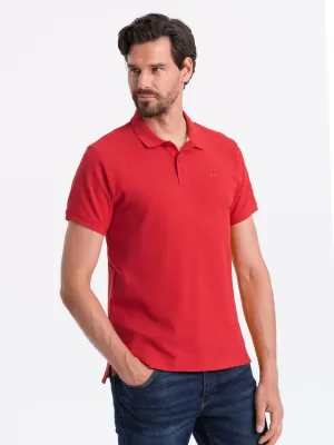 Herren t -Shirt mit einem Kragen OMBRE S1374 ROT