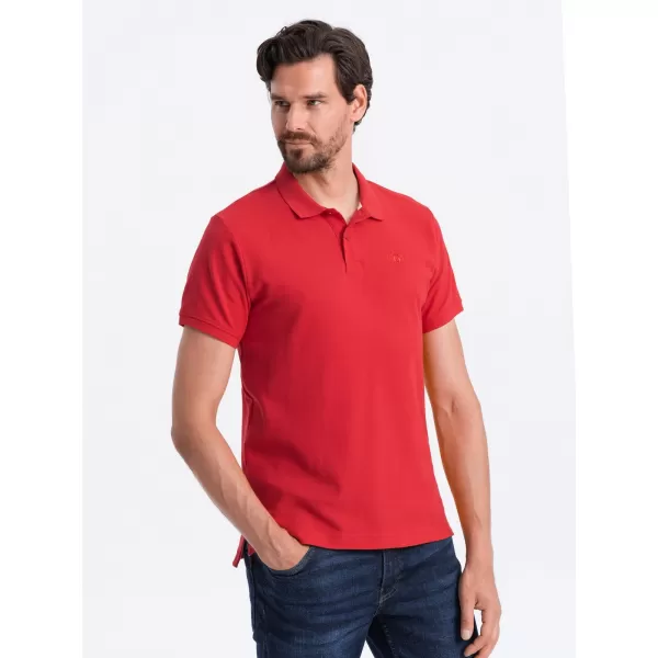  Herren t -Shirt mit einem Kragen OMBRE S1374 ROT 