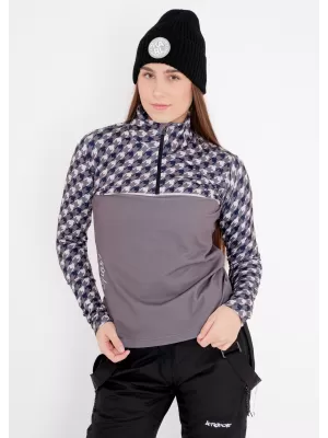 Frauenfunktionaler Thermo -Sweatshirt Premium ALTISPORT VOJ/ALW048TER03 GRAU