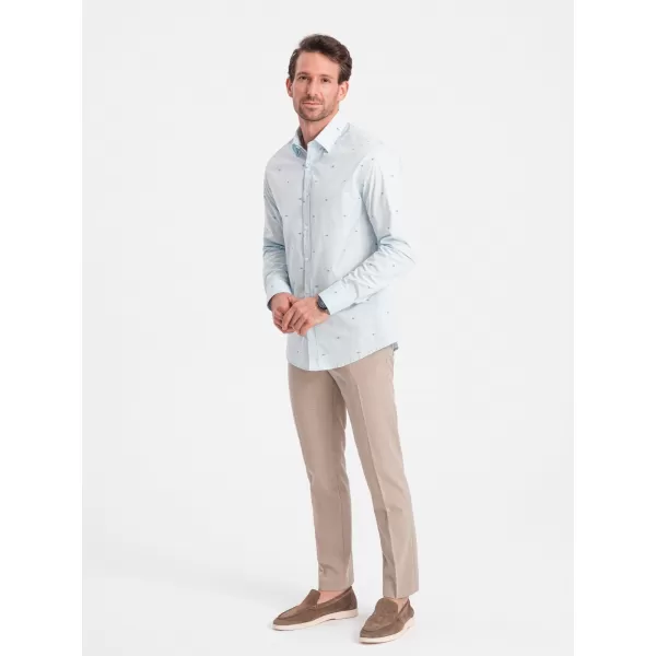  Hemd OMBRE OM-SHCS-0156 BLAU 