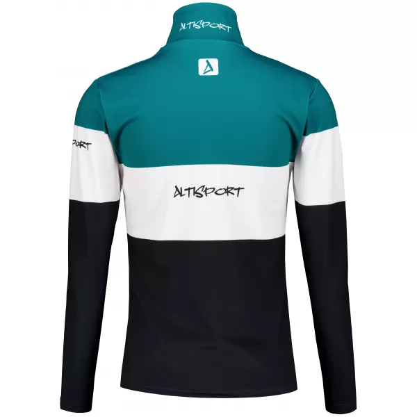  Frauenfunktionaler Thermo -Sweatshirt Premium ALTISPORT VOJ/ALW051TER03 KEROSIN-SCHWARZ 