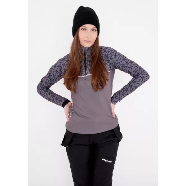  Frauenfunktionaler Thermo -Sweatshirt Premium ALTISPORT VOJ/ALW053TER03 GRAU 