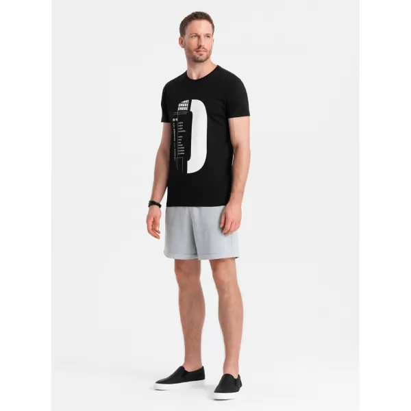  Hemd OMBRE OM-TSPT-0166 SCHWARZ 