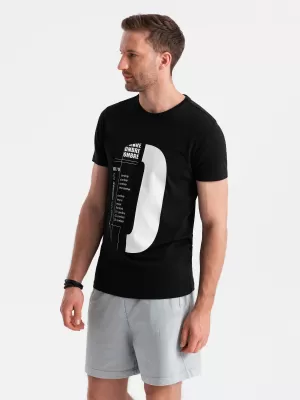 Hemd OMBRE OM-TSPT-0166 SCHWARZ