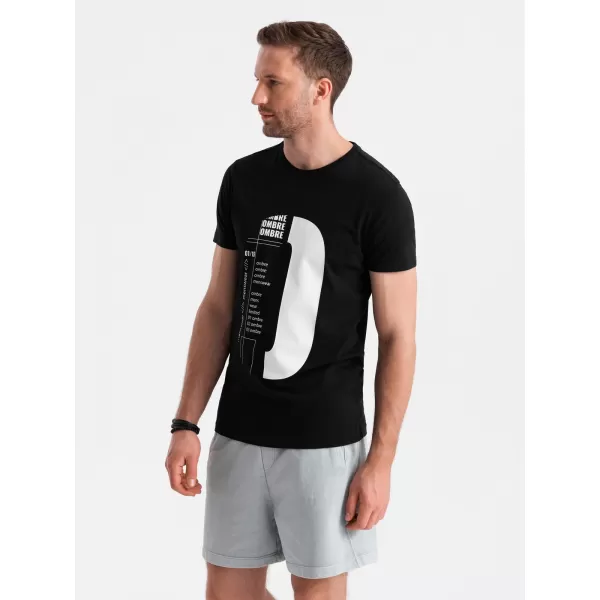  Hemd OMBRE OM-TSPT-0166 SCHWARZ 