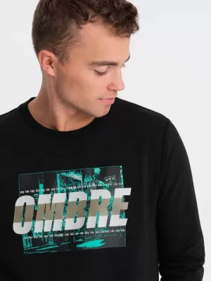 Herren -Sweatshirt OMBRE OM-SSPS-0156 SCHWARZ