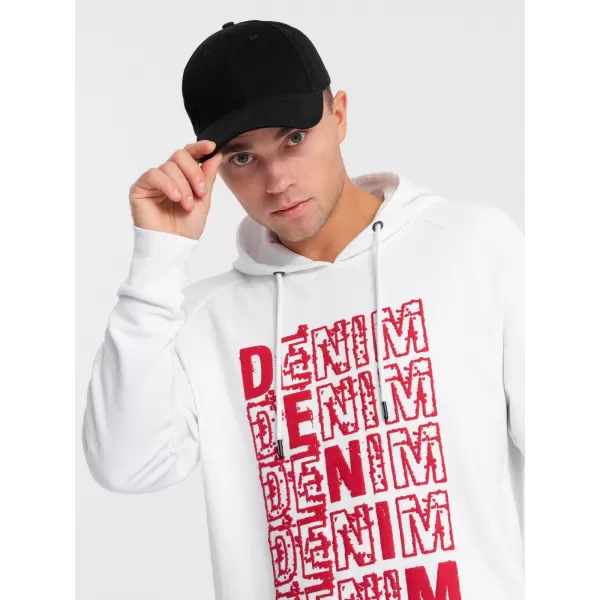  Herren -Sweatshirt OMBRE OM-SSPS-0158 WEIß 