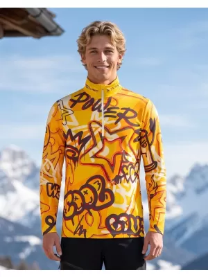Funktionelle Thermo -Sweatshirt -Premium von Männern ALTISPORT VOJ/ALM054TER03 BERNSTEIN