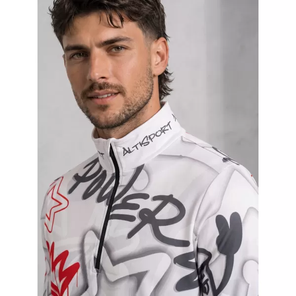  Funktionelle Thermo -Sweatshirt -Premium von Männern ALTISPORT VOJ/ALM054TER03 GRAU -RED 