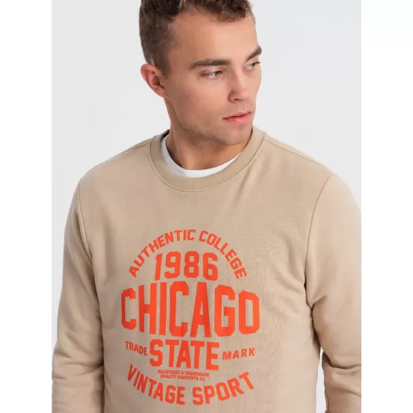  Herren -Sweatshirt OMBRE OM-SSPS-0154 SAND 