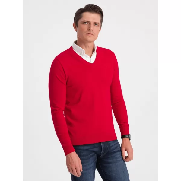  Herrenpullover OMBRE OM-SWSW-0102 ROT 