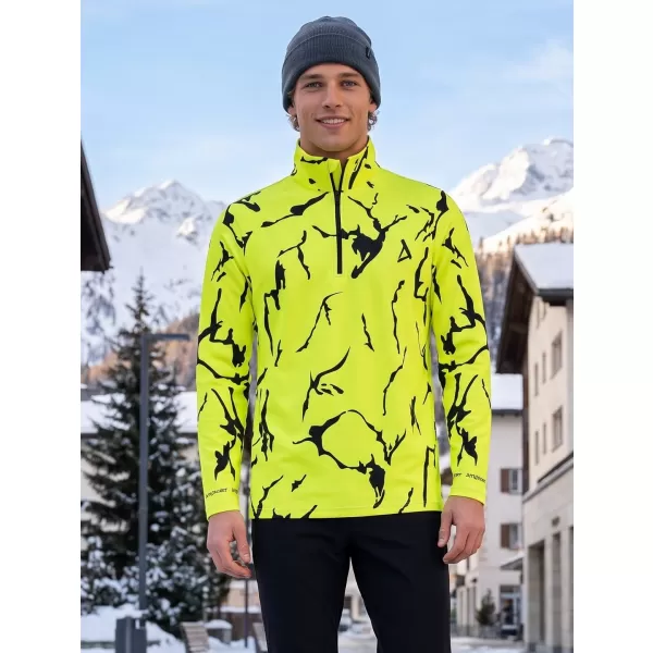  Funktionelle Thermo -Sweatshirt -Premium von Männern ALTISPORT VOJ/ALM052TER03 NEONGRÜN 