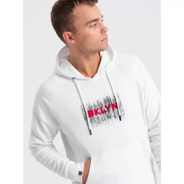  Herren Sweatshirt OMBRE OM-SSPS-0150 WEIß 