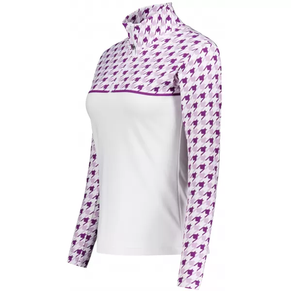  Frauenfunktionaler Thermo -Sweatshirt Premium ALTISPORT VOJ/ALW048TER03 WEIß/LILA 