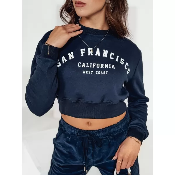  Damen Sweatshirt DSTREET SAN FRANCISCO MEERESBLAU 