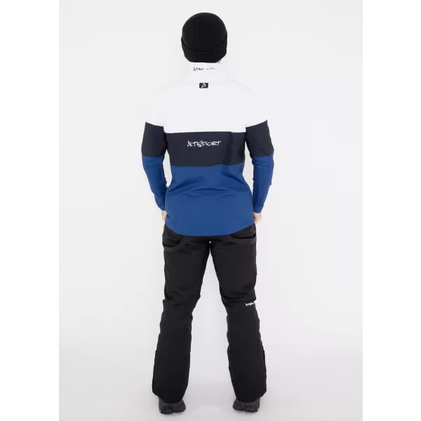  Funktionelle Thermo -Sweatshirt -Premium von Männern ALTISPORT VOJ/ALM051TER03 WEIß -BLAU 