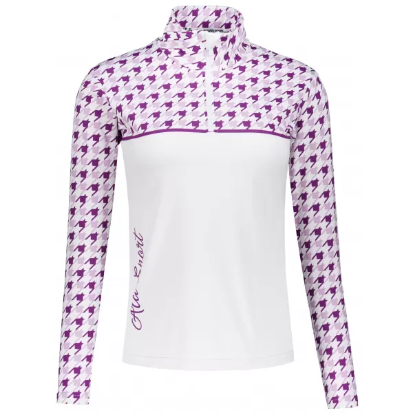  Frauenfunktionaler Thermo -Sweatshirt Premium ALTISPORT VOJ/ALW048TER03 WEIß/LILA 