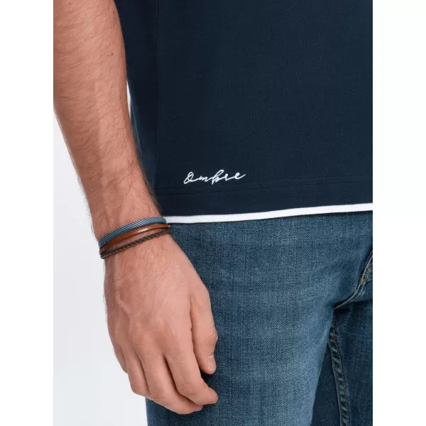  Hemd OMBRE OM-POSS-0113 MARINEBLAU 