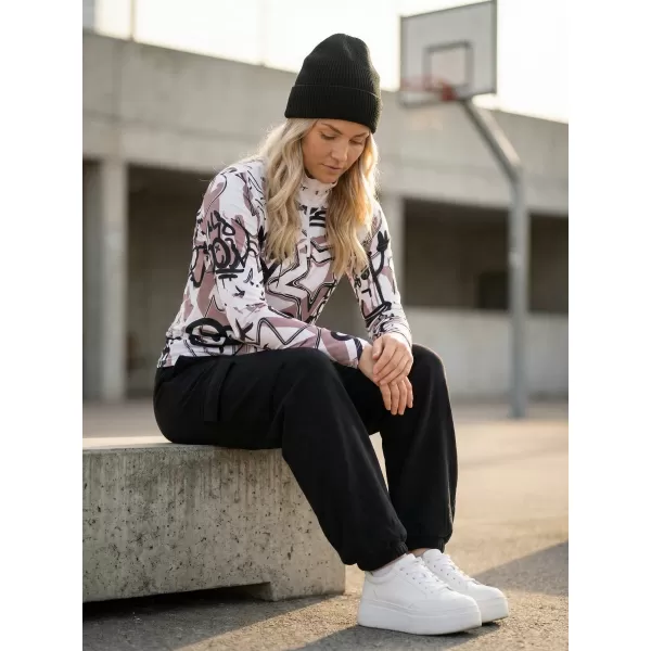  Frauenfunktionaler Thermo -Sweatshirt Premium ALTISPORT VOJ/ALW054TER03 WEIß -GRAY 