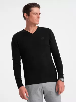 Herrenpullover OMBRE OM-SWBS-0107 SCHWARZ