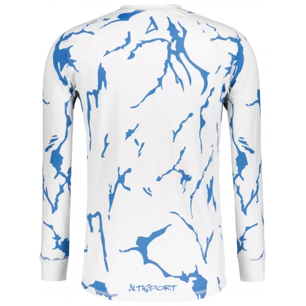  Funktionaler Term T -Shirt von Männern mit Langarmprämie ALTISPORT VOJ/ALM052TER01 WEIß 