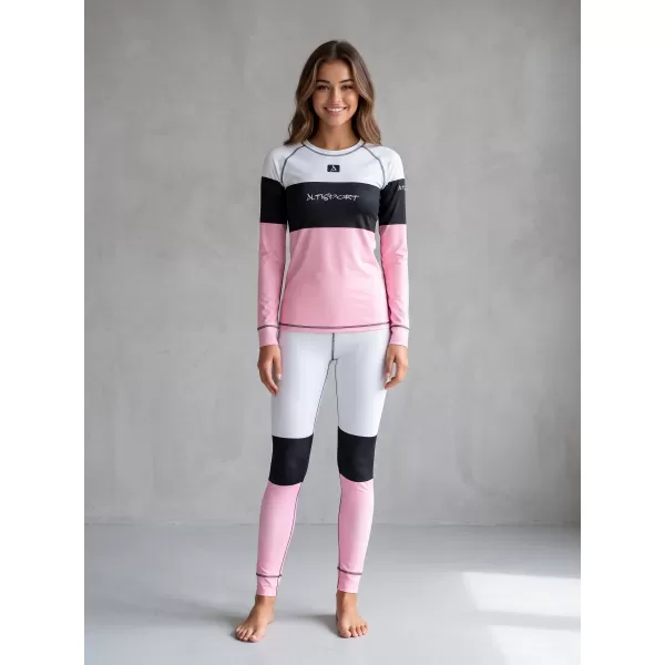  Frauenfunktionelle Thermohosen Prämie ALTISPORT VOJ/ALW051TER02 WEIß -PINK 