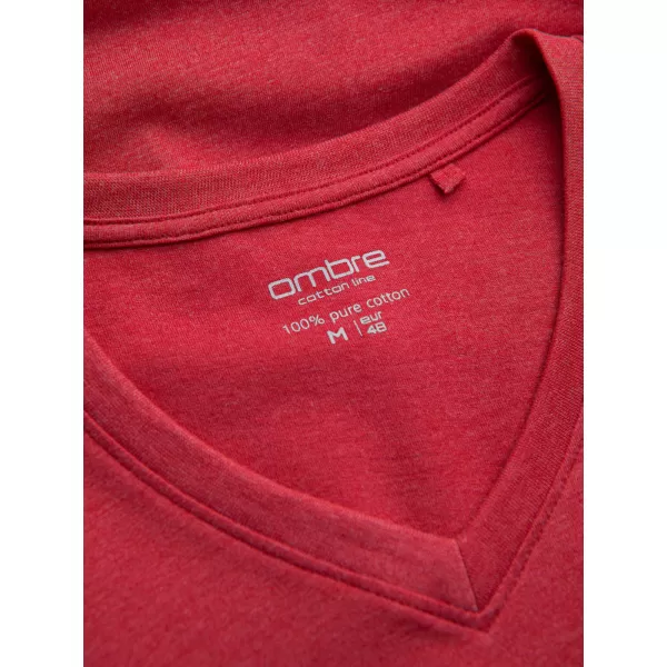  Hemd OMBRE OM-TSBS-0145 ROTE MELANGE 