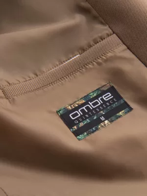 Männlicher Mantel OMBRE OM-COSC-0112 KAFFEE