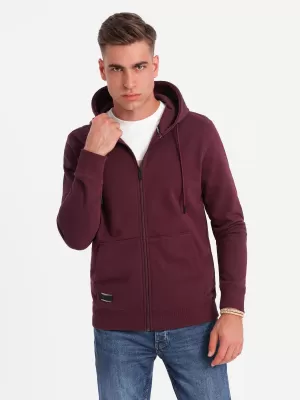 Herren -Sweatshirt OMBRE OM-SSBZ-0160 KASTANIENBRAUN