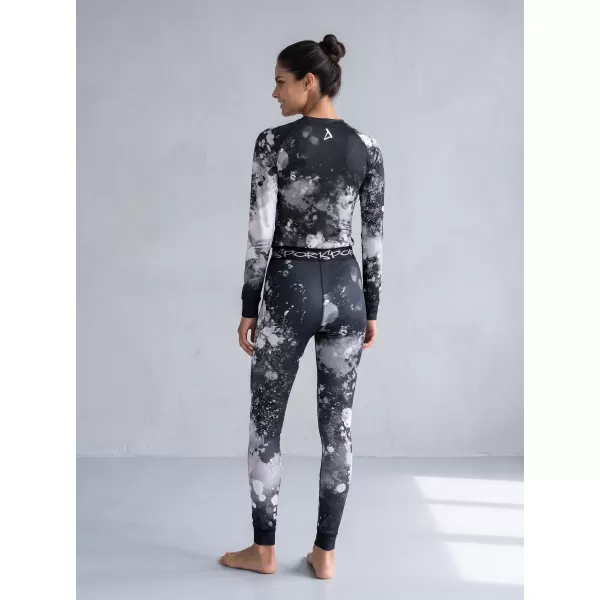  Frauenfunktionelle Thermohosen Prämie ALTISPORT VOJ/ALW055TER02 SCHWARZ UND WEIß 